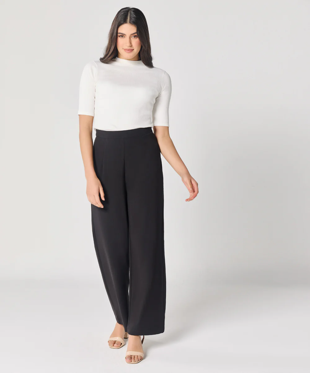 Black Flared Formal Pant - Image 2