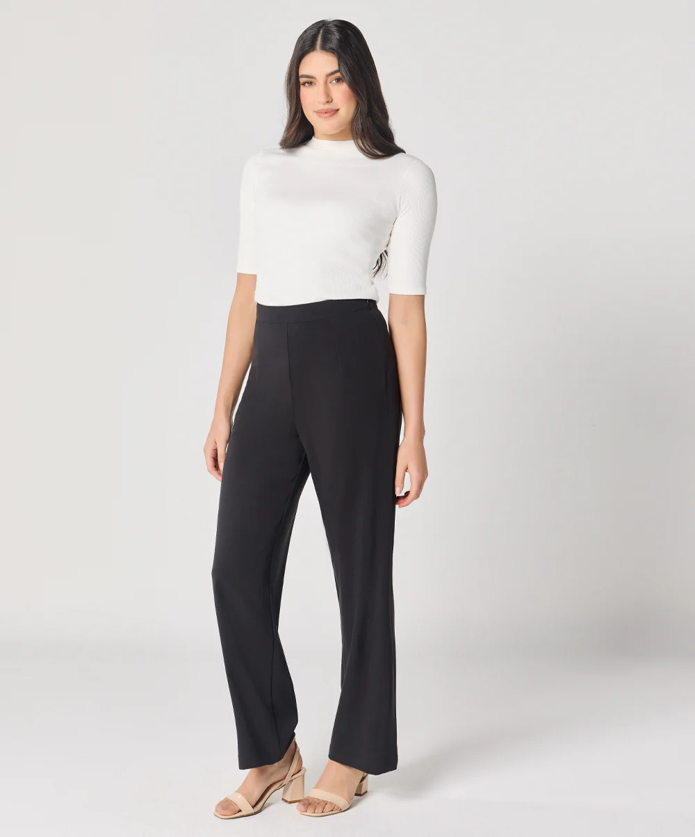 Black Flared Formal Trouser - Image 5