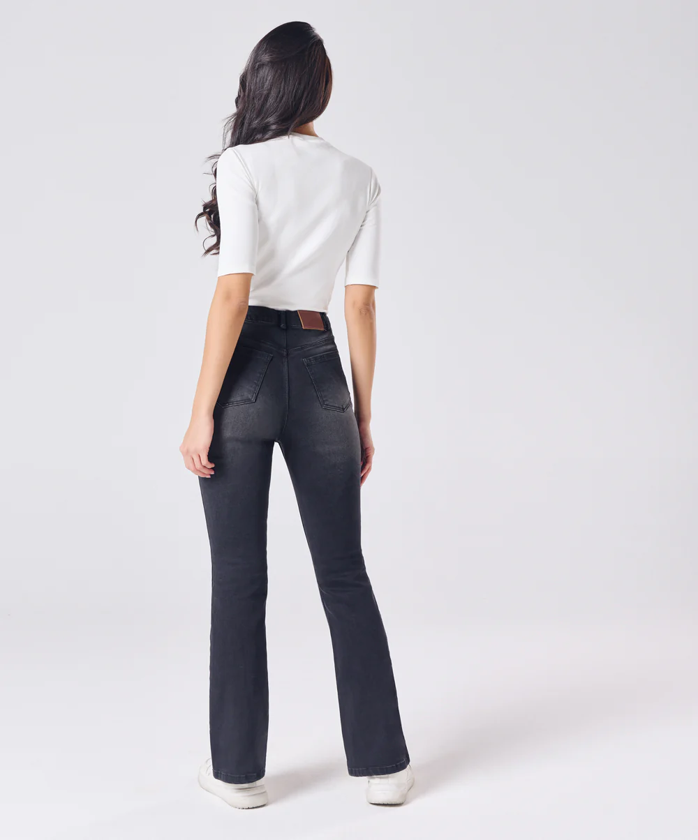Black Flared Jean - Image 4
