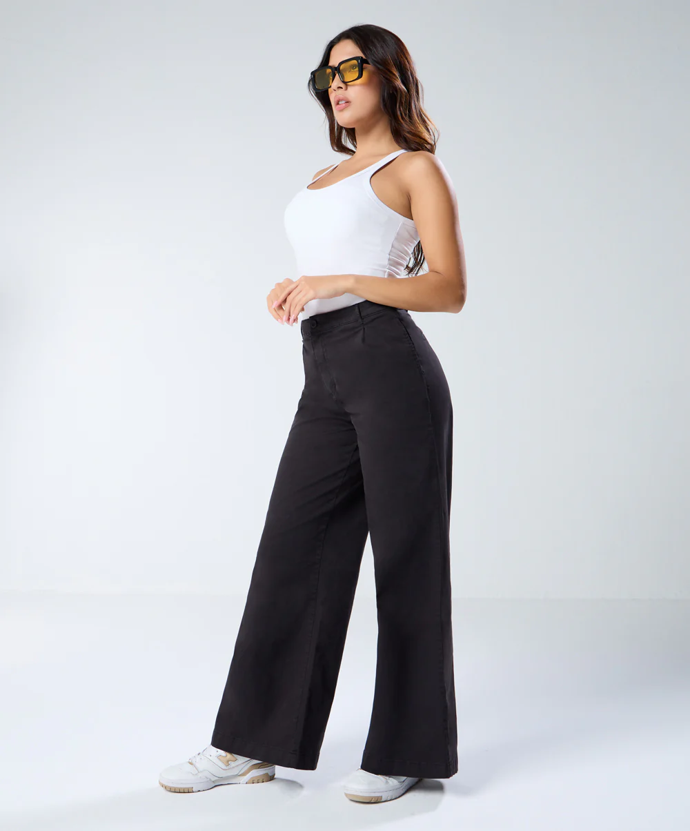 Black Pleated Pant (Short length) - Image 3