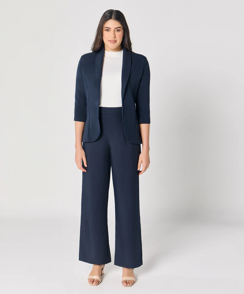 Blue Flared Formal Pant - Image 2