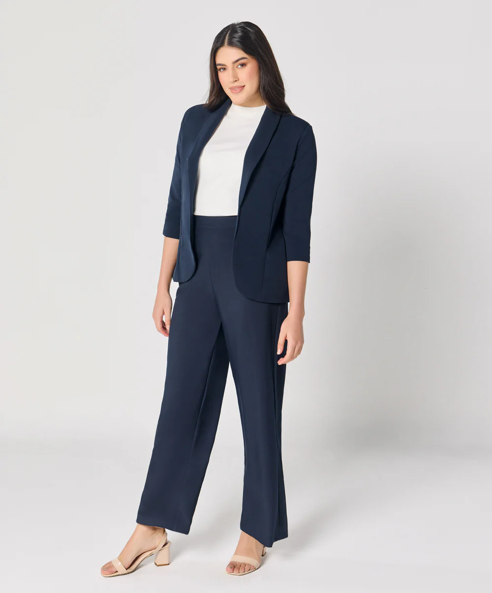 Blue Flared Formal Pant - Image 3