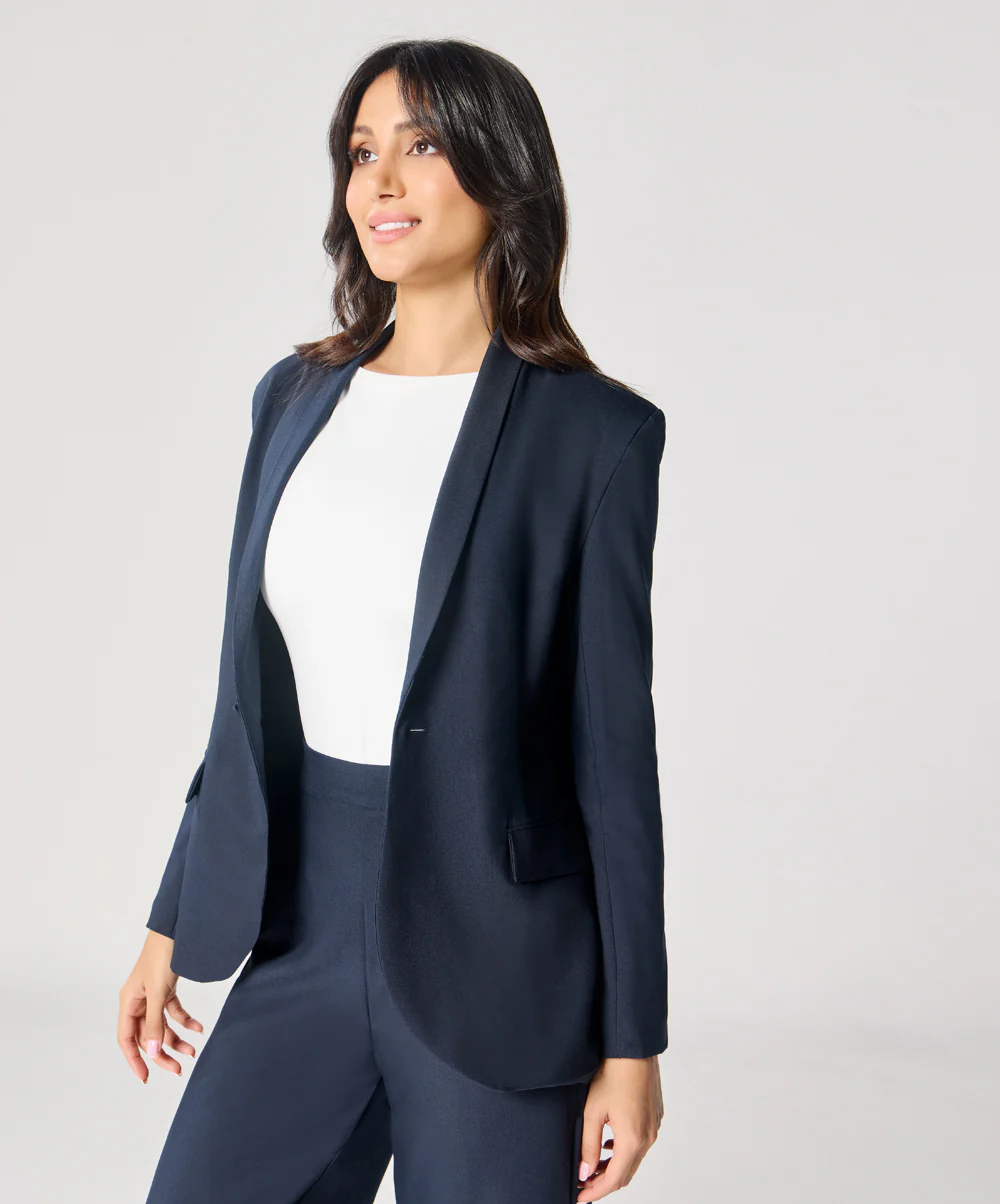 Blue Oversized Every Day Blazer - Image 3