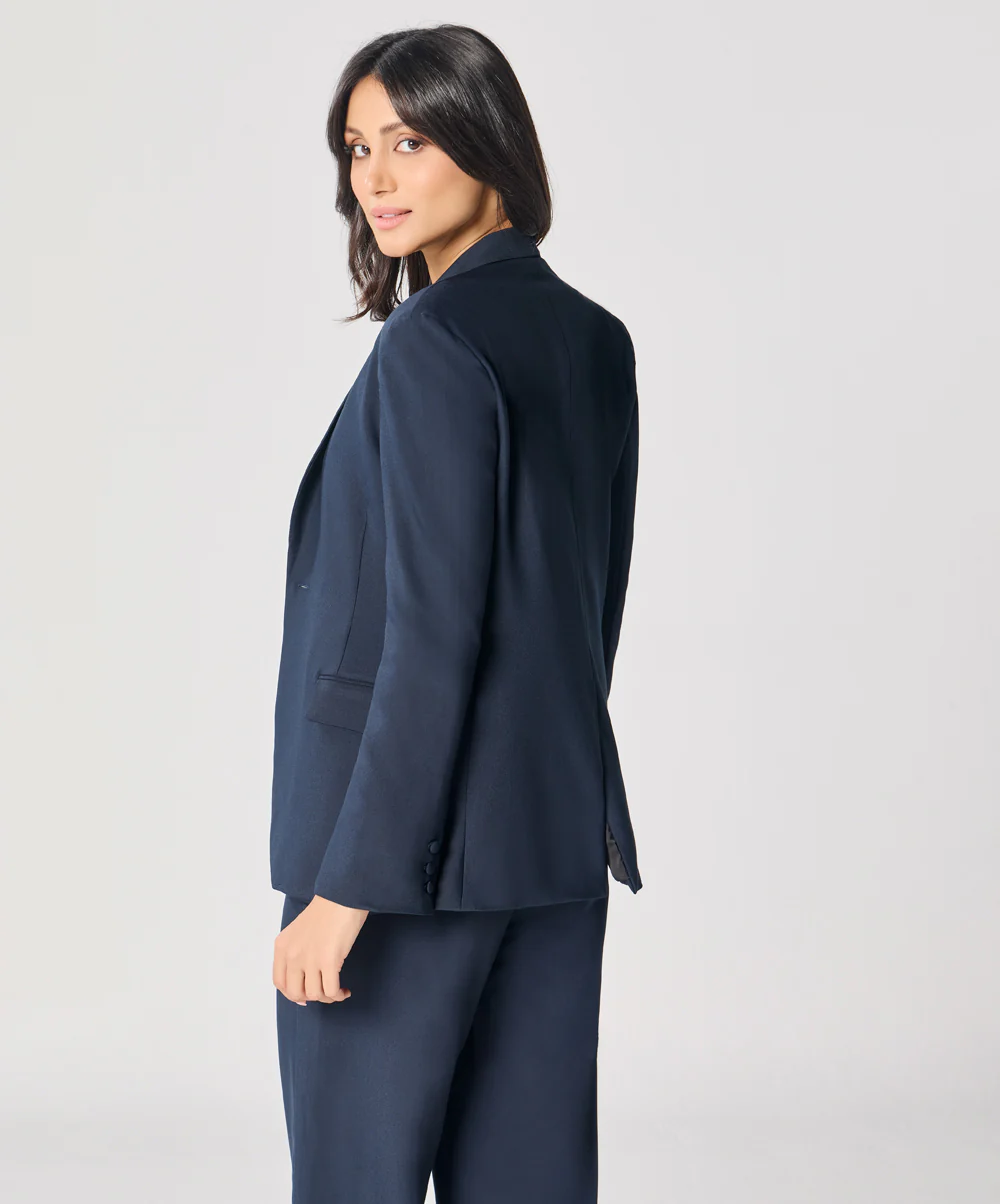 Blue Oversized Every Day Blazer - Image 4