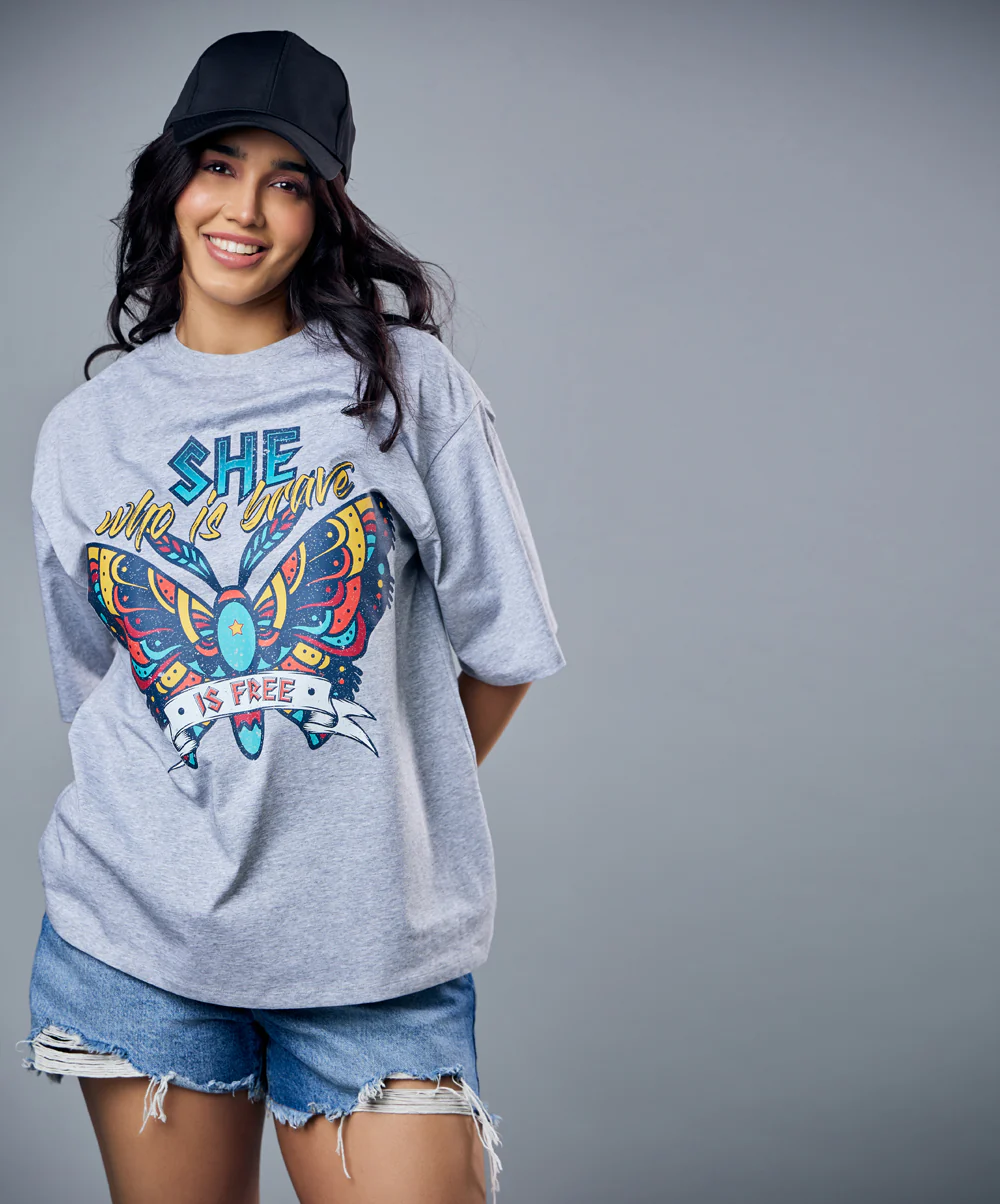 Butterfly Printed Oversized Tshirt - Image 5