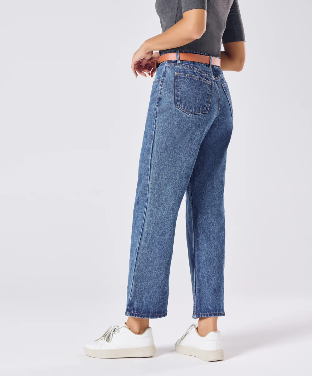 Relaxed Mid Wash Denim - Image 3