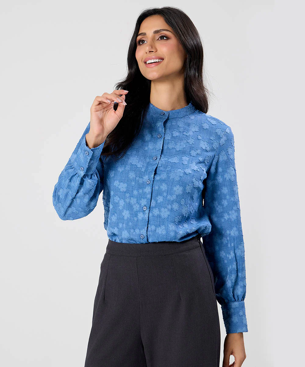 Detailed Long Sleeve Top - Image 2