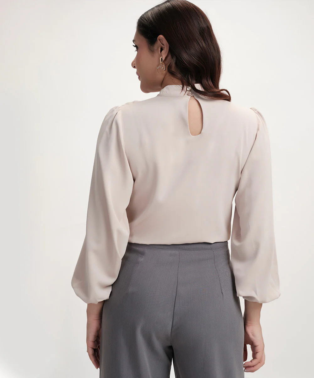 Double Frilled Long Sleeve Top - Image 3