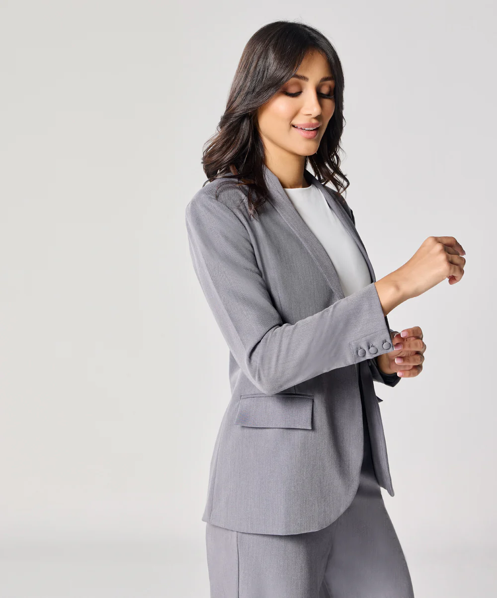 Grey Oversized Every Day Blazer