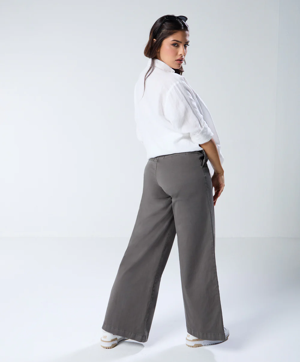 Grey Pleated Pant (Short length) - Image 6