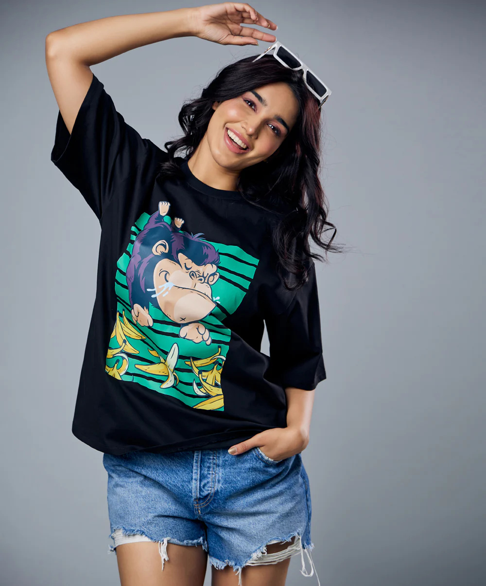 Happy Monkey Oversized Tshirt