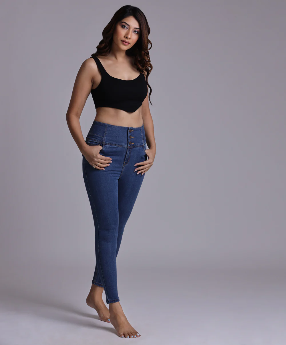High Waist Blue Jean