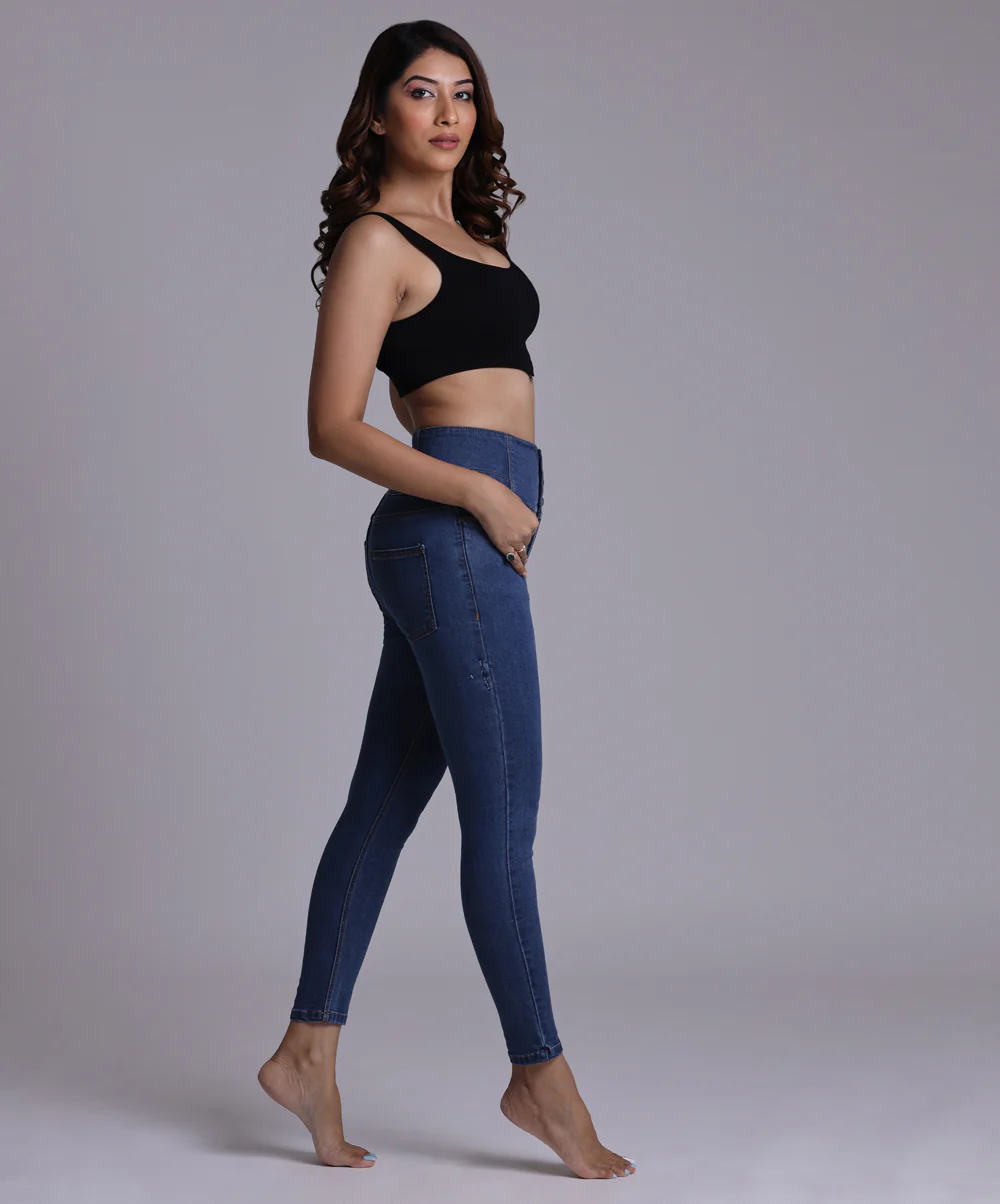 High Waist Blue Jean - Image 2