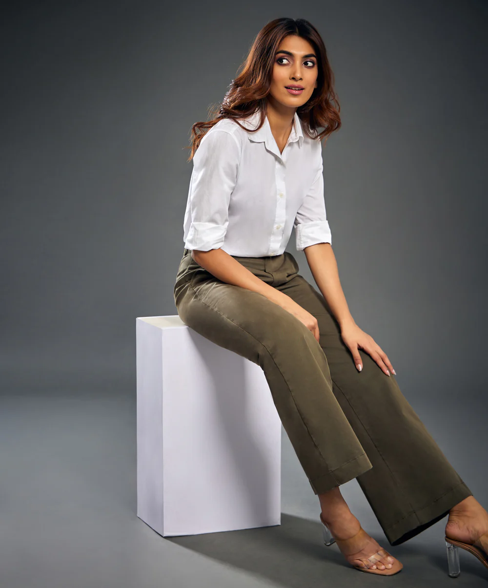 Khaki Twill Formal Pant - Image 3