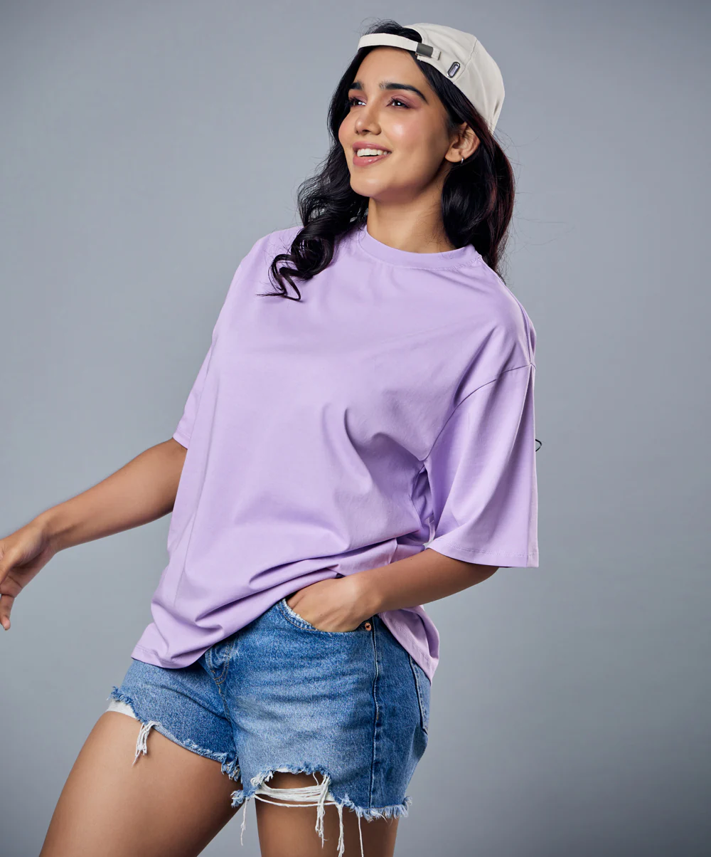 Lavender Oversized Tshirt - Image 2