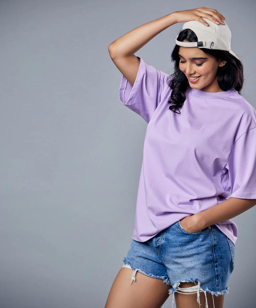 Lavender Oversized Tshirt - Image 3