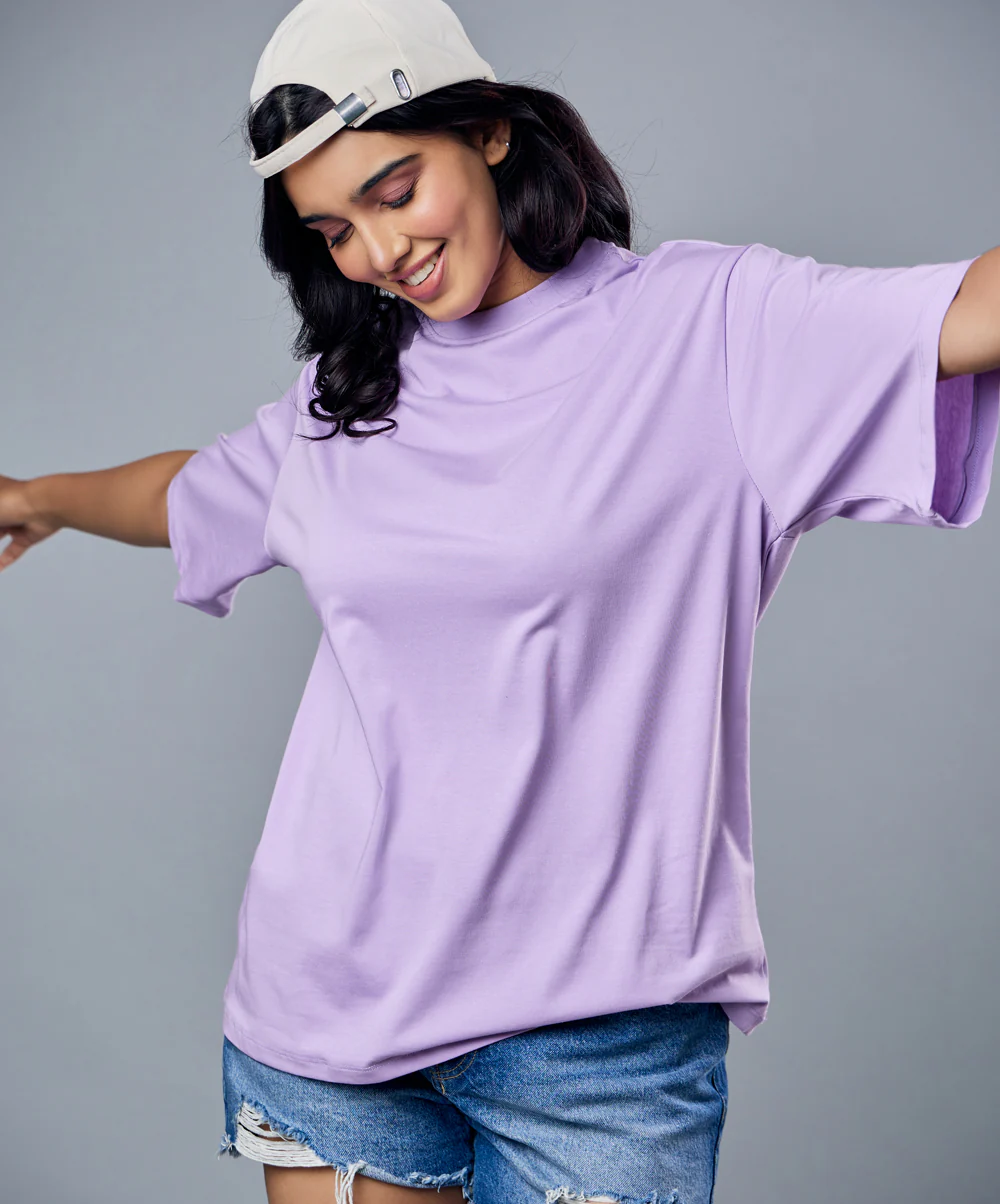 Lavender Oversized Tshirt - Image 4