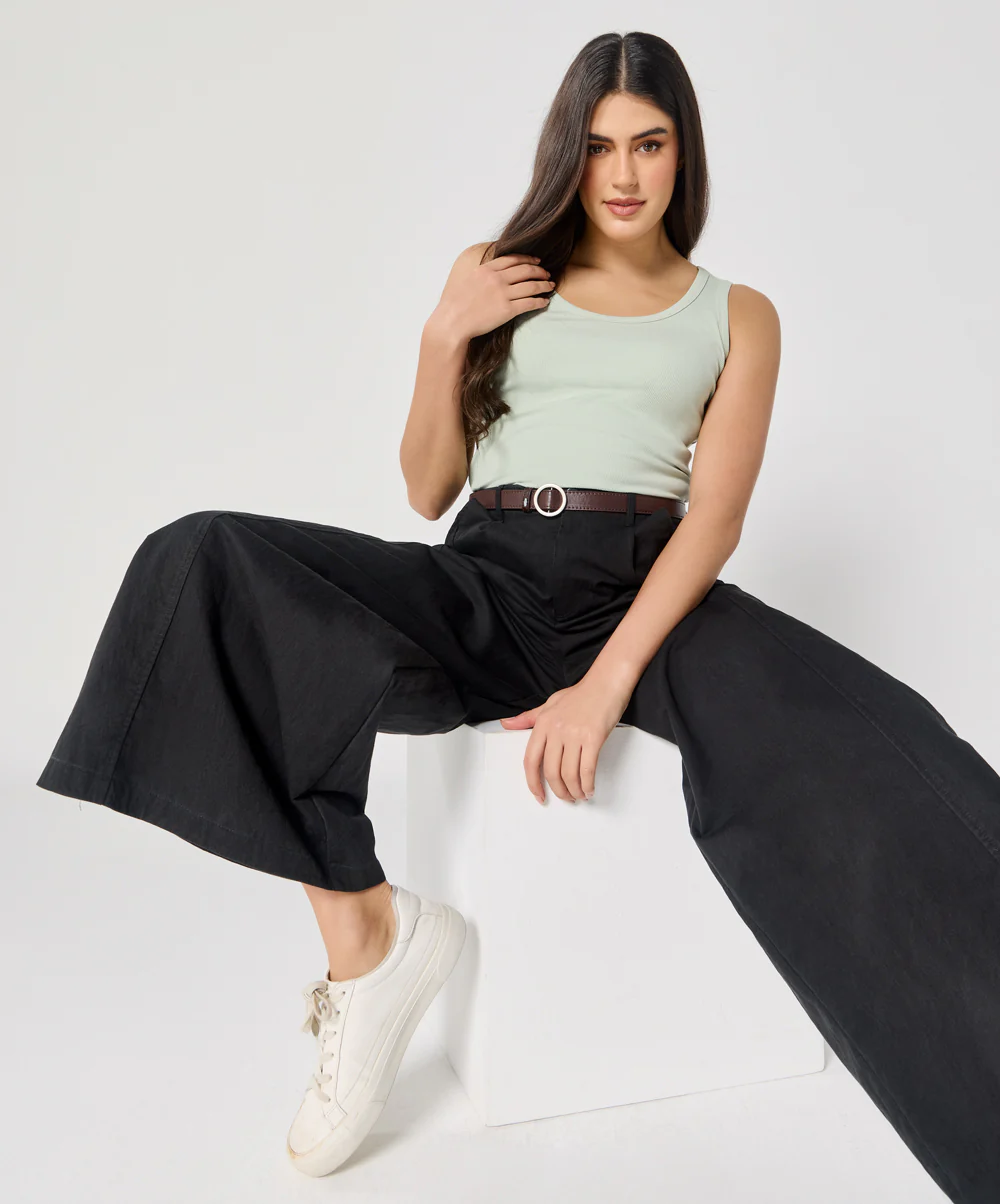 Light Green Rib Cami Top - Image 8