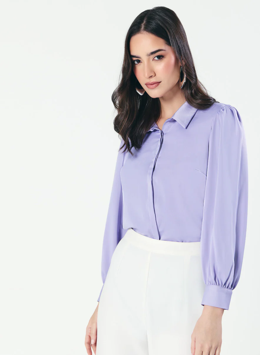 Long Sleeve Collared Shirt - Image 5