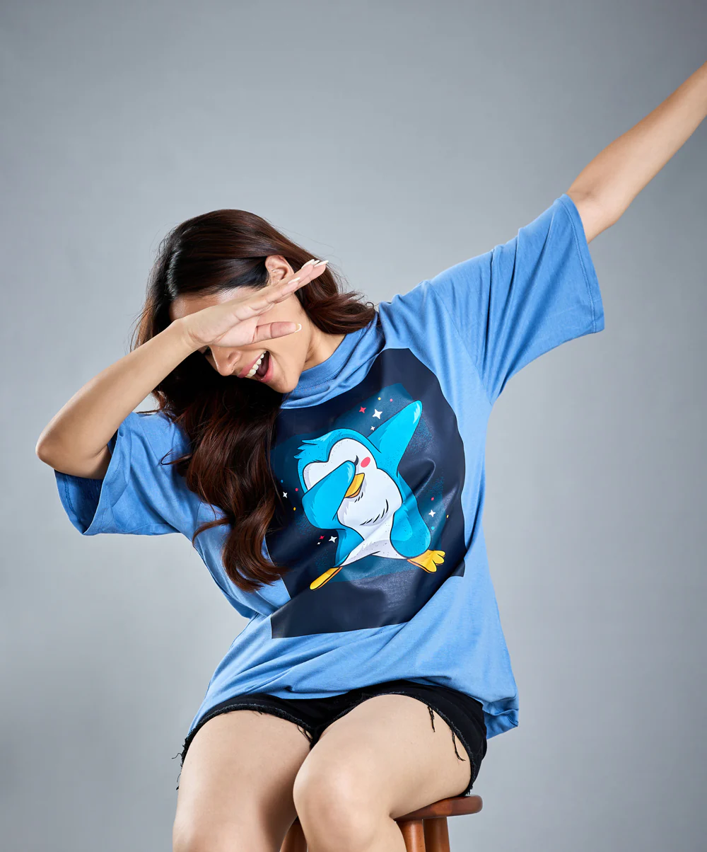 Oversize Light Blue T-Shirt - Image 2