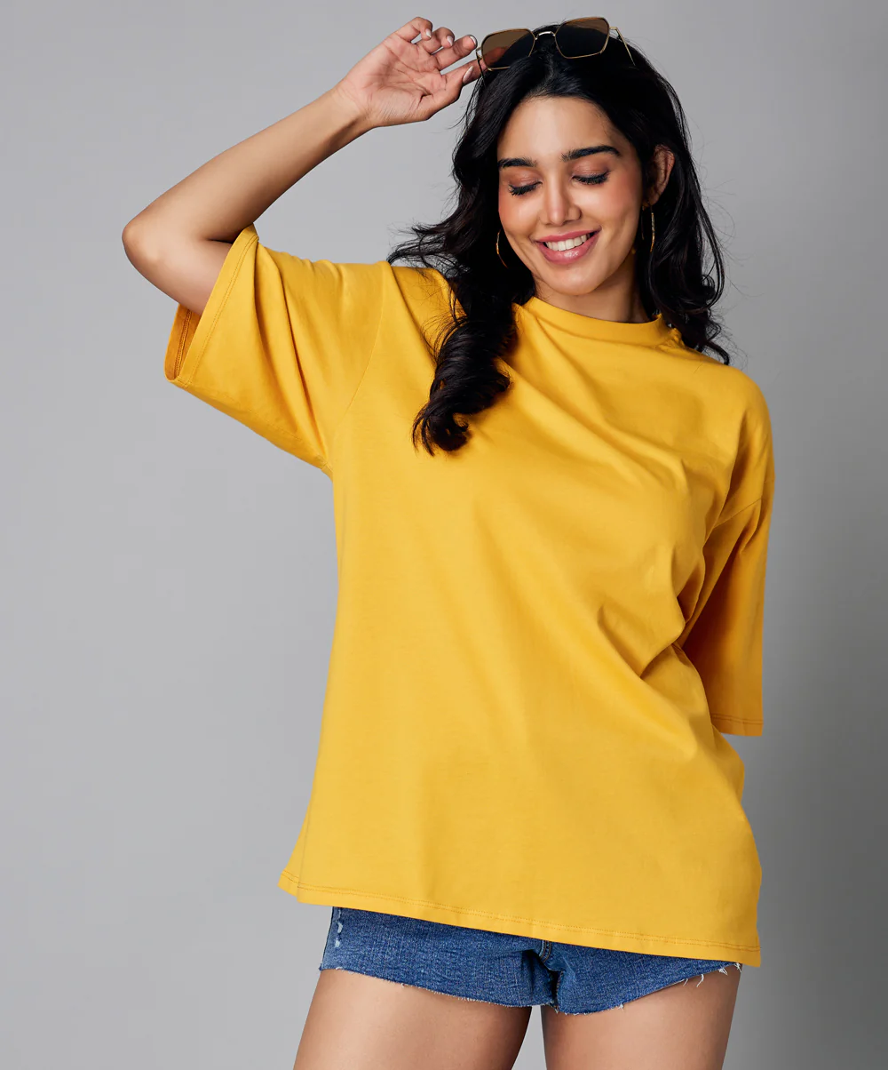Oversize Mustard Tshirt - Image 3