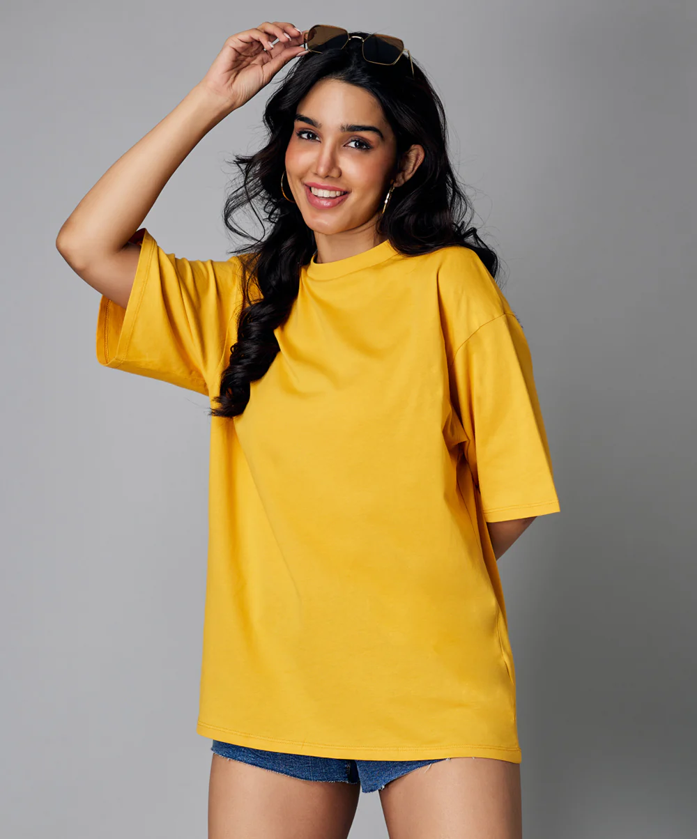 Oversize Mustard Tshirt - Image 4