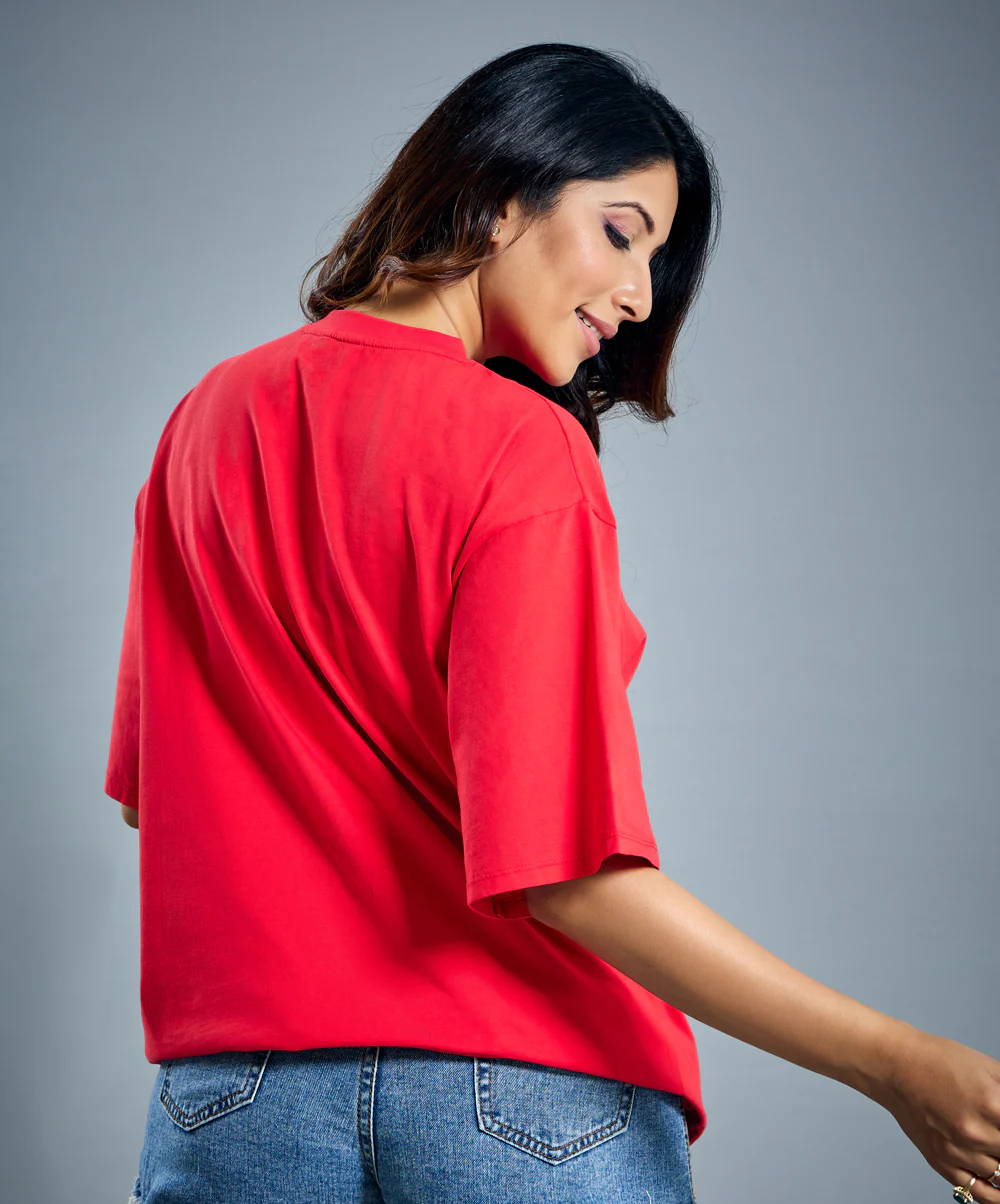 Oversize Red Tshirt - Image 3