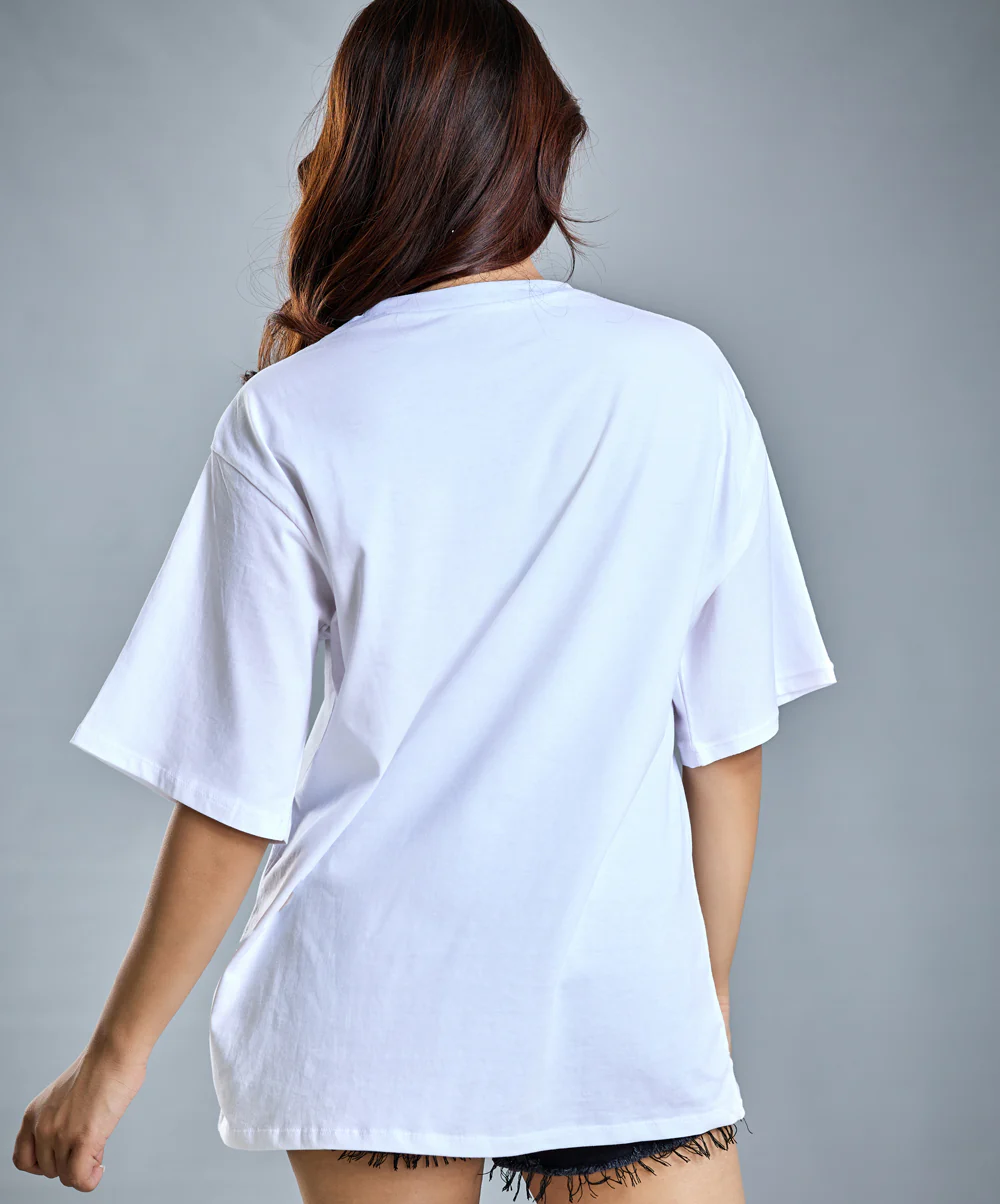 Oversize White Bunny T-Shirt - Image 3