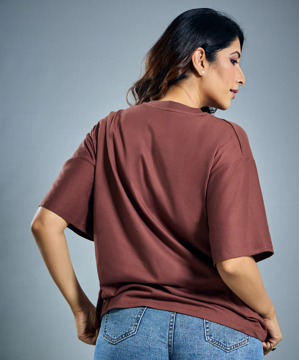 Oversized Brown Tshirt - Image 3