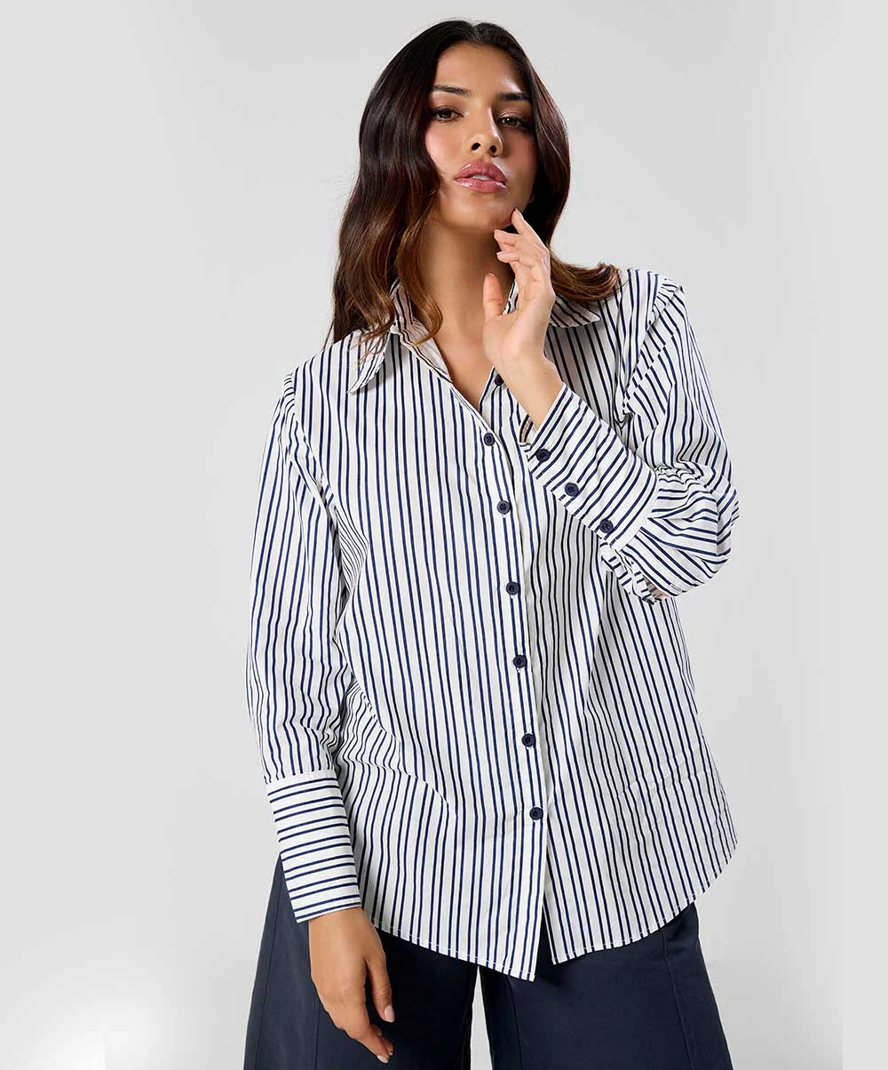 Oversized Cotton Printed Shirt