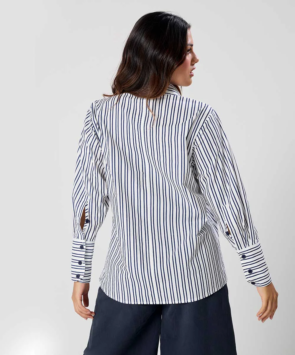 Oversized Cotton Printed Shirt - Image 4