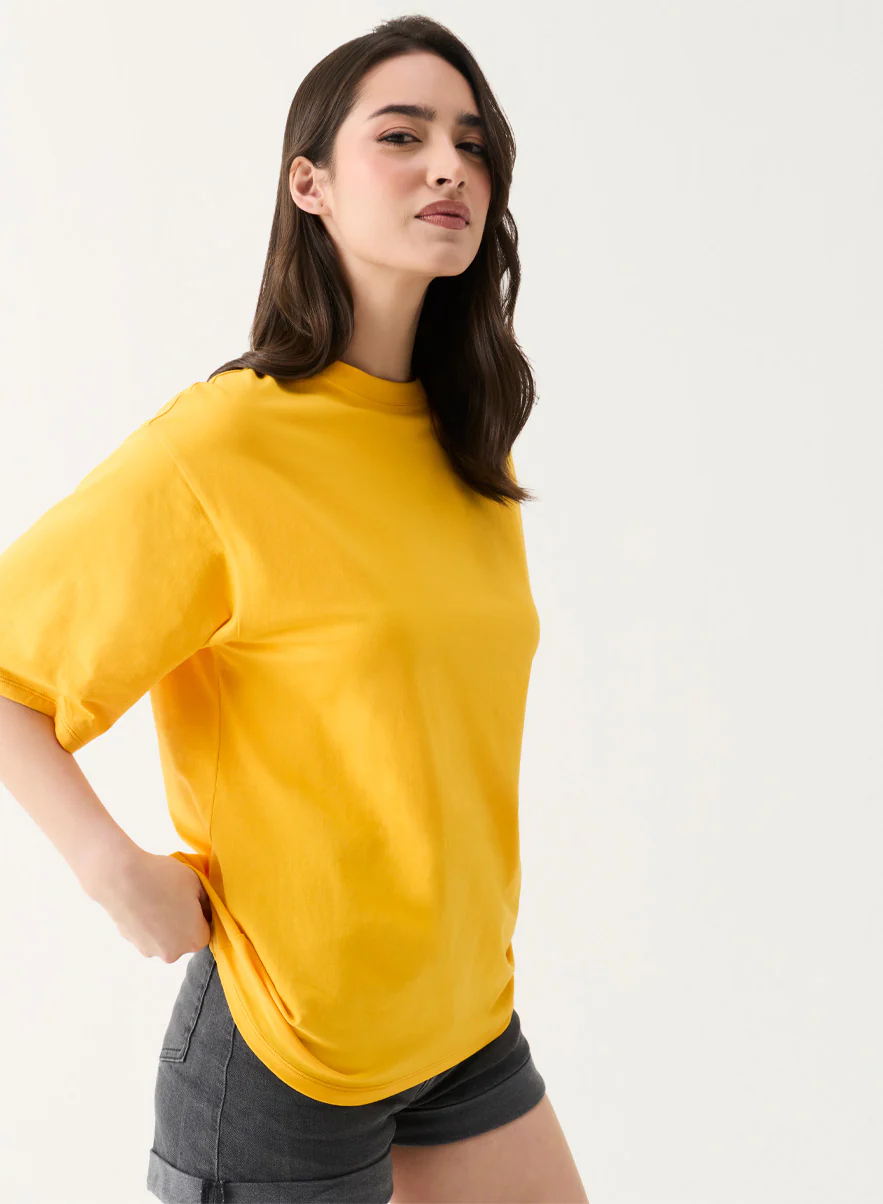 Oversized Mustard T-shirt - Image 5