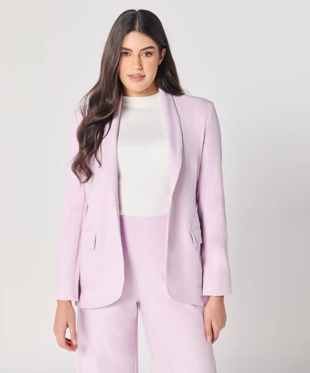 Pastel Lavender Oversized Every Day Blazer - Image 2