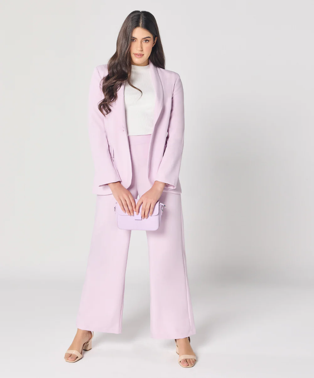 Pastel Lavender Oversized Every Day Blazer - Image 3