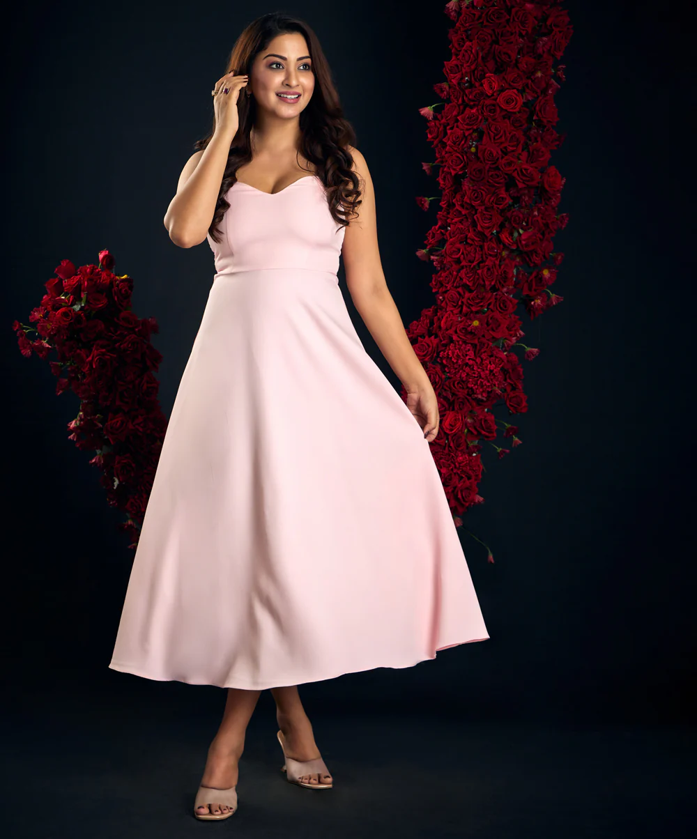 Pastel Pink Tube Dress - Image 2