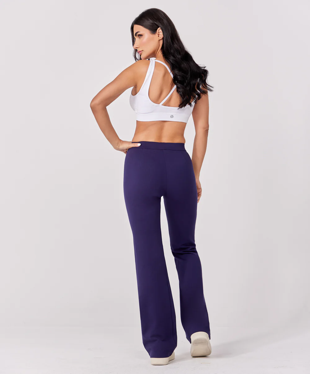 Ponte flared pant - N blue - Image 3
