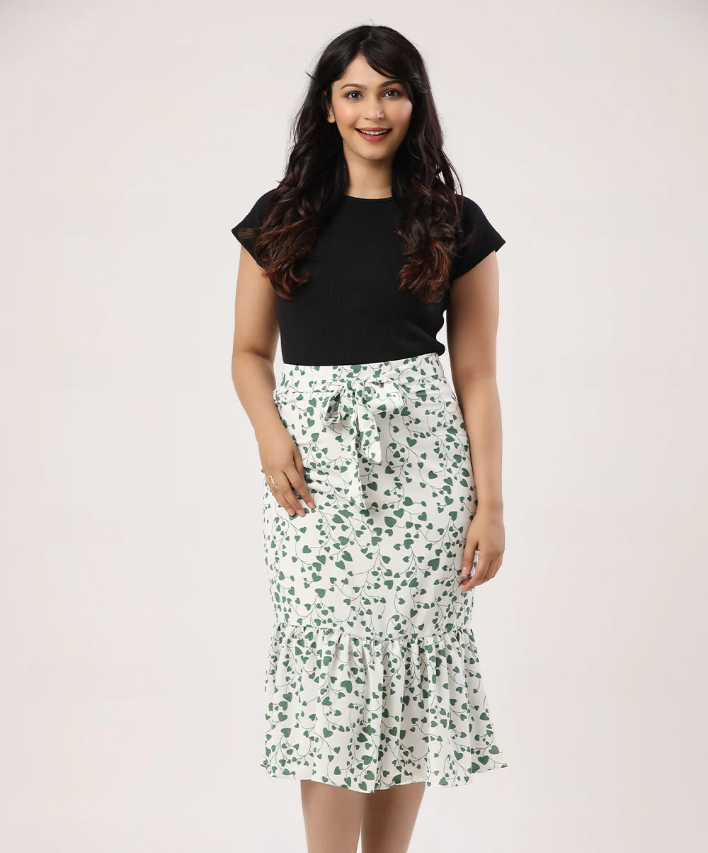 Printed Two Layer Skirt - Image 2