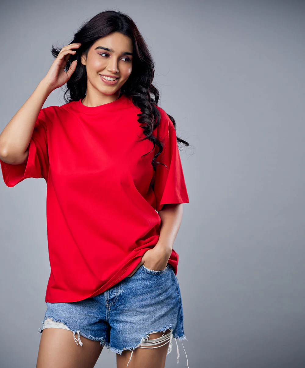 Red Oversized Tshirt - Image 2