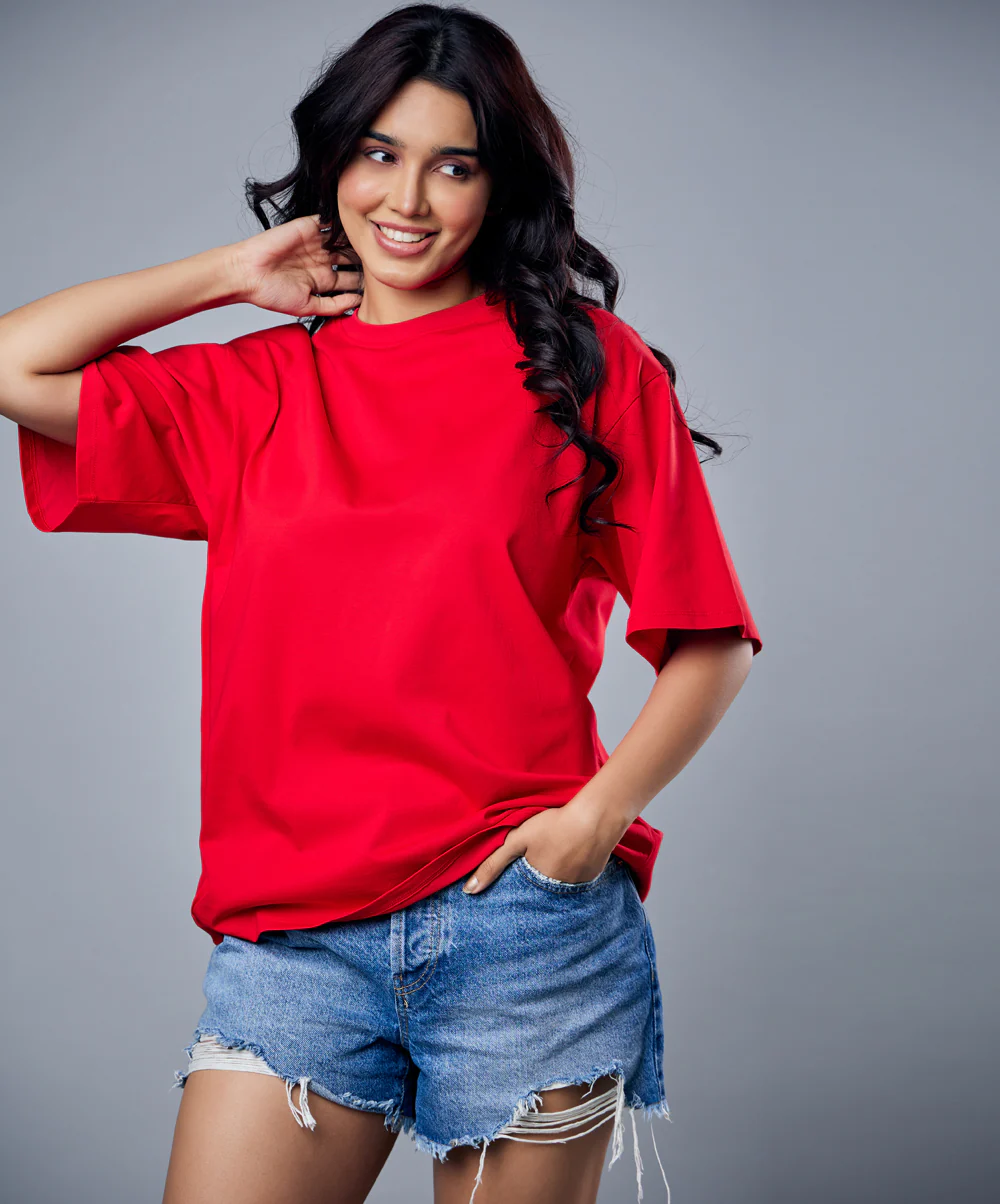 Red Oversized Tshirt - Image 3