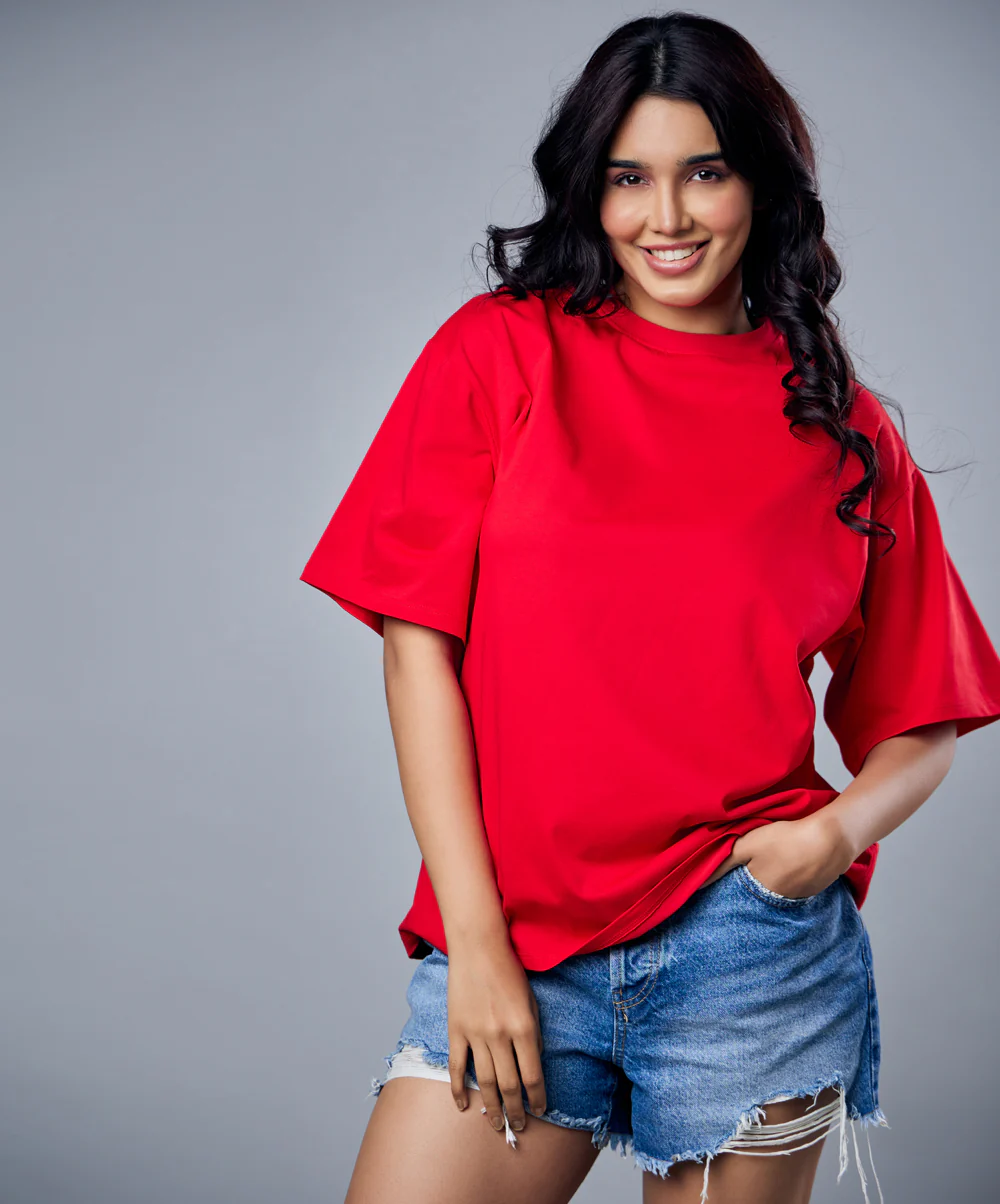Red Oversized Tshirt - Image 4