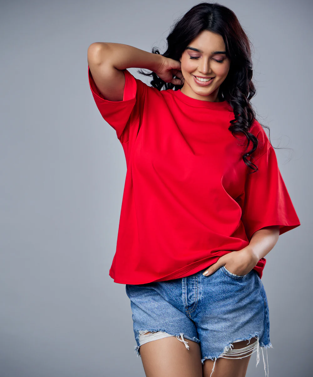 Red Oversized Tshirt - Image 5