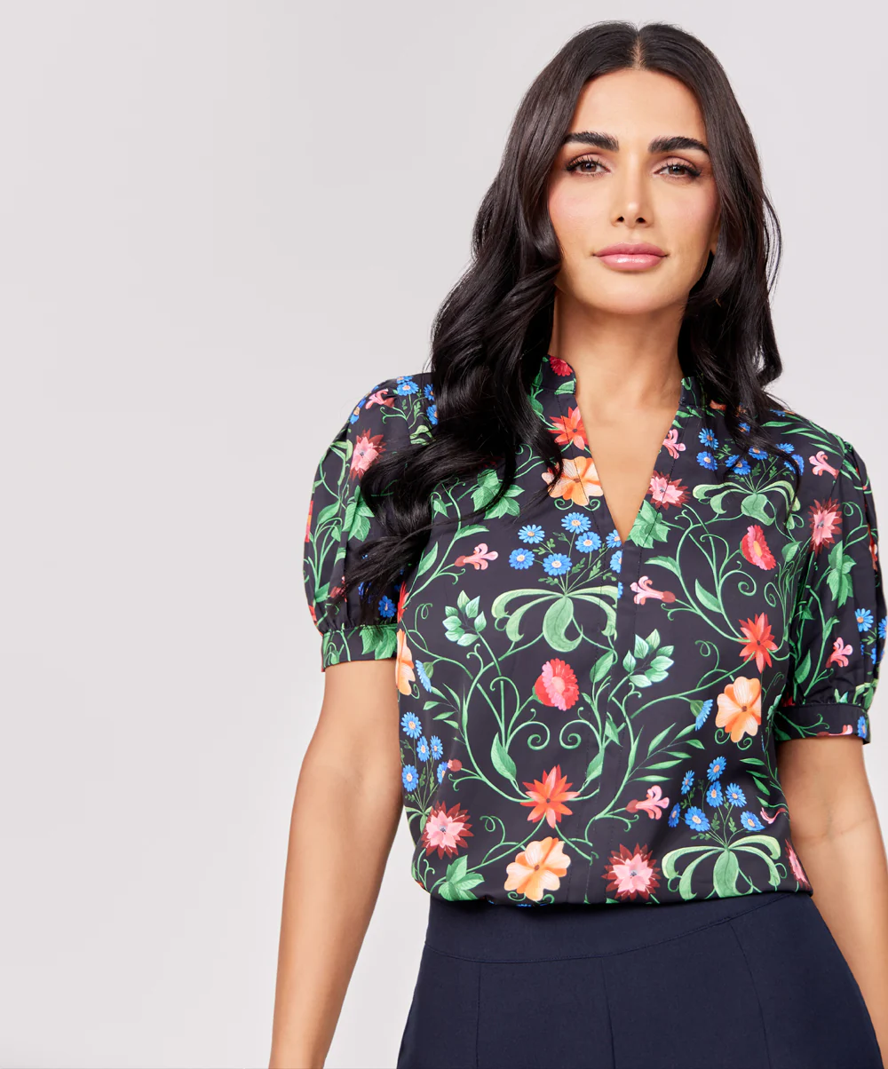 Short Sleeve Printed Top - Image 3