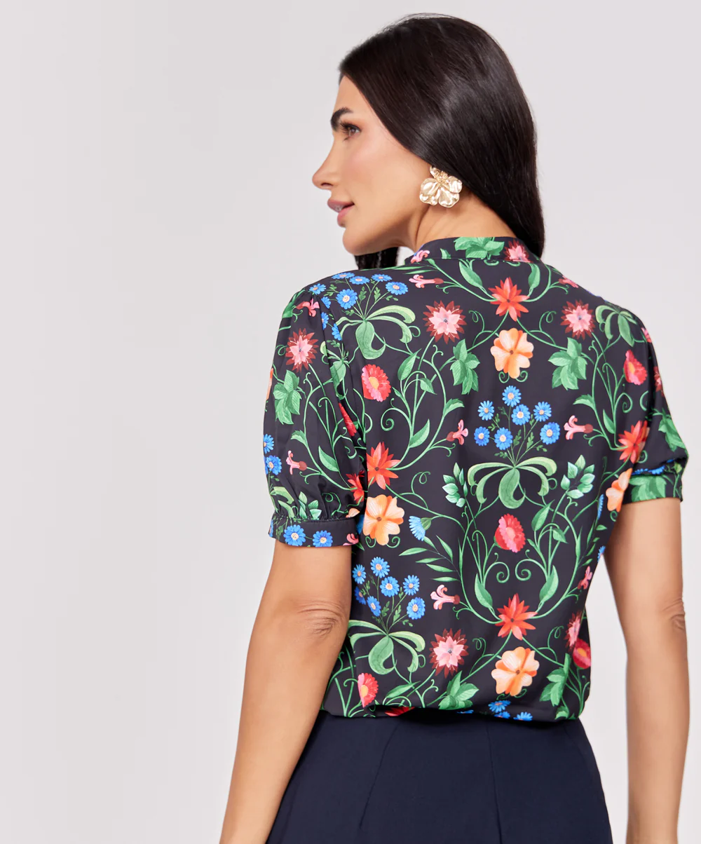 Short Sleeve Printed Top - Image 5