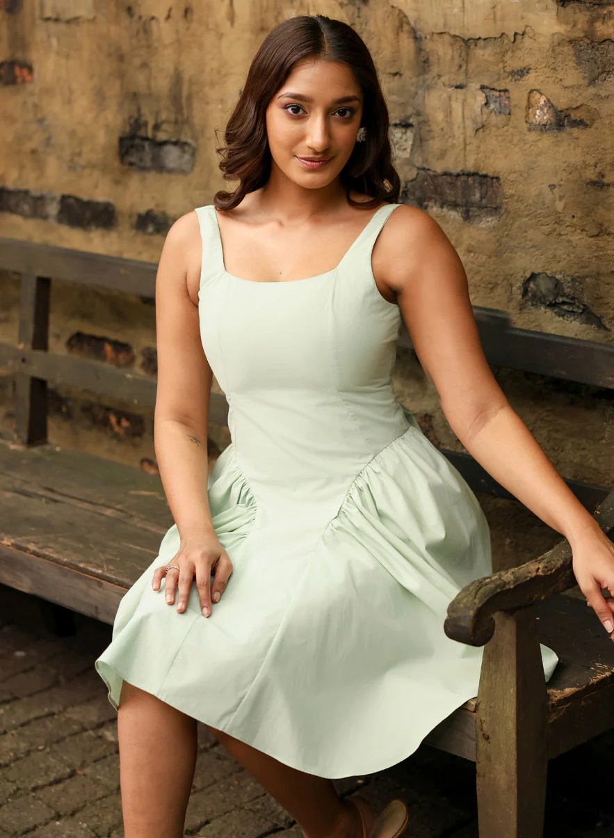 Strappy Mini Dress With Back Bow