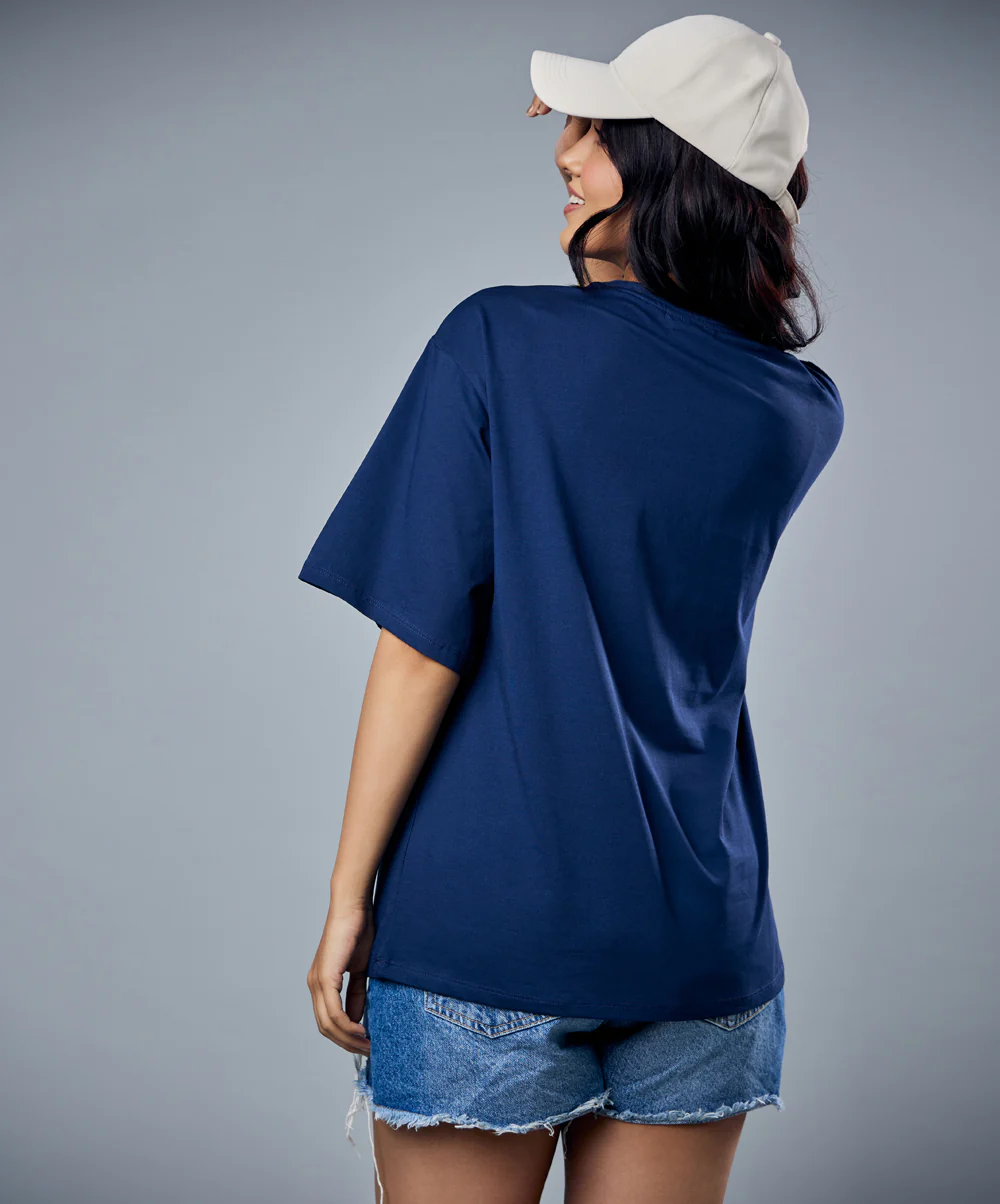 Distress Sunshine Printed Oversized Tshirt - Image 3