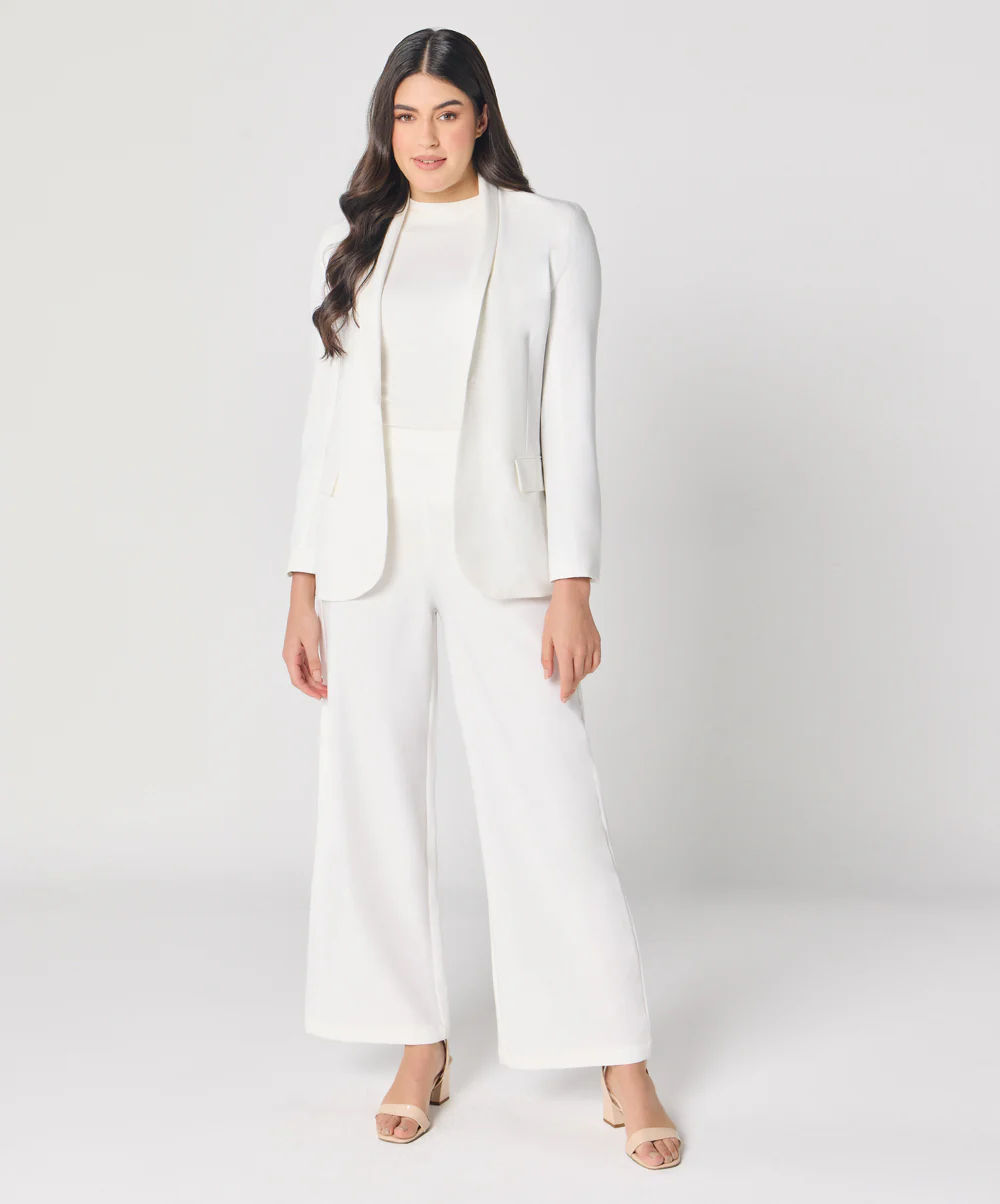 White Oversized Every Day Blazer - Image 5