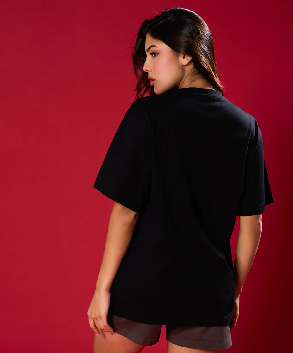 Witch Wolf Printed Oversized Tshirt - Image 4